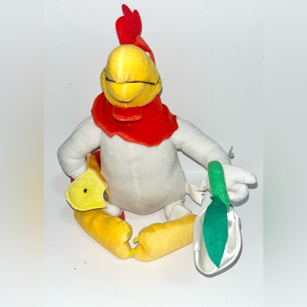 VTG 2002‎ Nanco Foghorn Leghorn Plush Easter Looney Tunes Rooster W/ Flower 15”